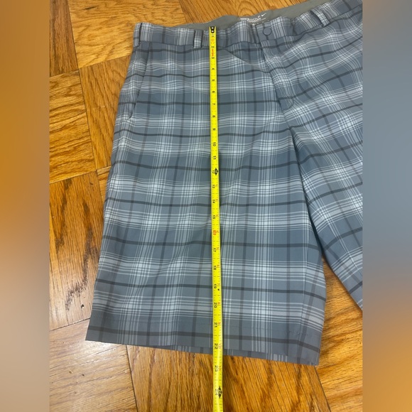 Nike Blue Plaid Men's Shorts - Picture 5 of 7
